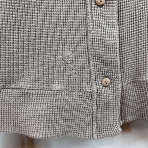 The Good Alma Waffle Cardigan XXXL Organic Cotton Hood Lounge Boho Portugal Cozy - Picture 7 of 14